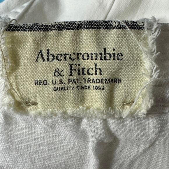 Abercrombie & Fitch SZ W33 L32 Skinny Jeans Iconic Stretch Hi-Rise Zip-Fly White - Picture 11 of 13